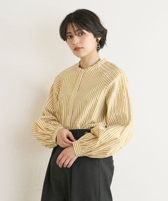 ＜INED (Women)＞《ＩＮＥＤ　ＣＬＡＲＯ》ピンタックスリーブシャツ（７１４１１８１５０３）