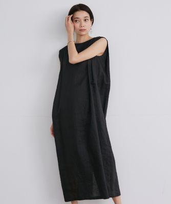 ＜INED (Women)＞リネンＩラインワンピース　　（７１４２１２１０１６）