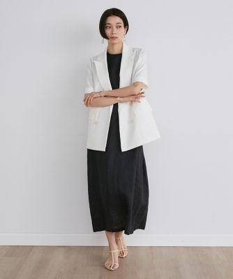リネンIラインワンピース （7142121016） | INED (Women