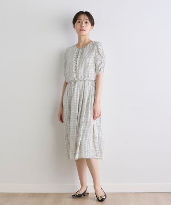 ＜INED (Women)＞《ＩＮＥＤ　ＣＬＡＲＯ》シリアルプリントワンピース（７１４２１２１５０６）