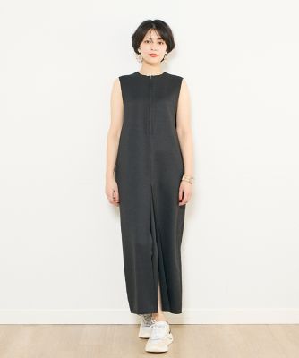 《ＩＮＥＤ　ＣＬＡＲＯ》スラブツイルハーフジップワンピース（７１４２１２１５０９）