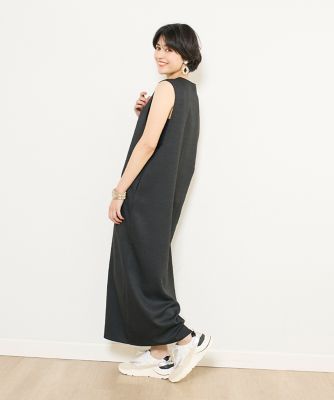《ＩＮＥＤ　ＣＬＡＲＯ》スラブツイルハーフジップワンピース（７１４２１２１５０９）