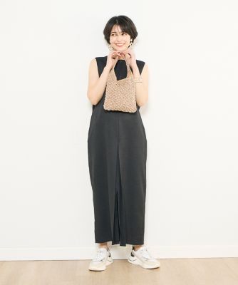 《ＩＮＥＤ　ＣＬＡＲＯ》スラブツイルハーフジップワンピース（７１４２１２１５０９）