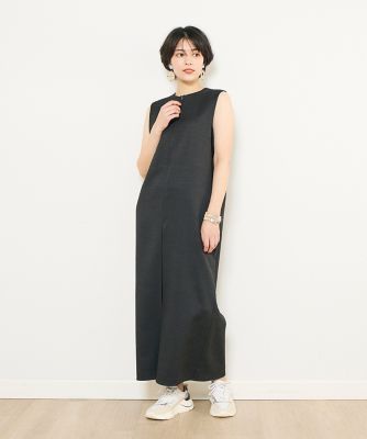 《ＩＮＥＤ　ＣＬＡＲＯ》スラブツイルハーフジップワンピース（７１４２１２１５０９）