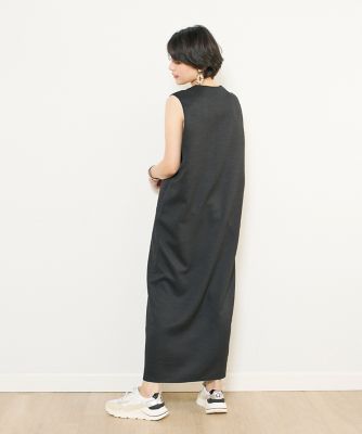 《ＩＮＥＤ　ＣＬＡＲＯ》スラブツイルハーフジップワンピース（７１４２１２１５０９）
