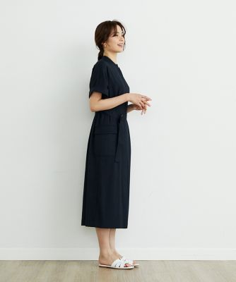 《大きいサイズ》ポケット付きワンピース（７１４２１２１８２７）