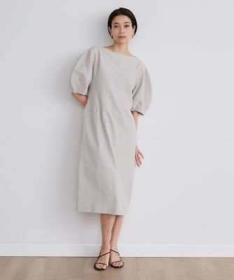 《大きいサイズ》ウエストタックワンピース（７１４２１２１８２９）