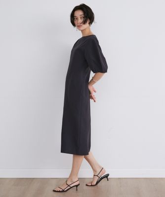 《大きいサイズ》ウエストタックワンピース（７１４２１２１８２９）