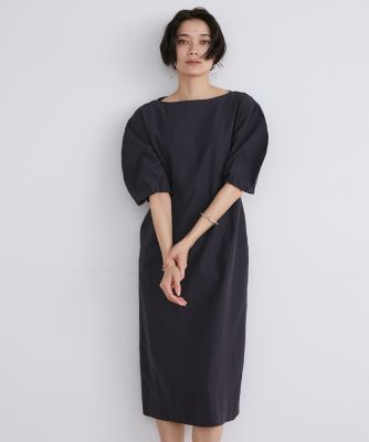 《大きいサイズ》ウエストタックワンピース（７１４２１２１８２９）