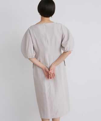 《大きいサイズ》ウエストタックワンピース（７１４２１２１８２９）