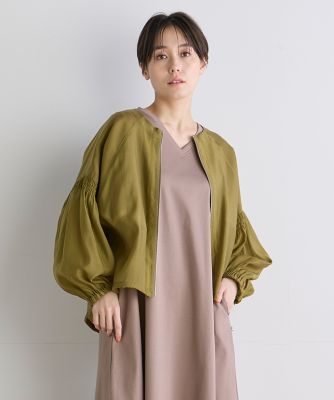 《ＩＮＥＤ　ＣＬＡＲＯ》シャーリングスリーブブルゾン（７１４２１４４５０１）