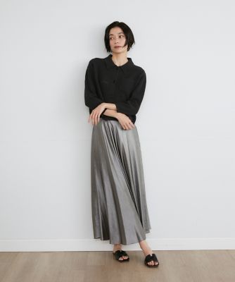 シェルプリーツスカート（7142152024） | INED (Women