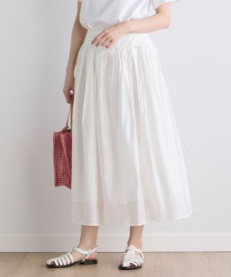 ＜INED (Women)＞《ＩＮＥＤ　ＣＬＡＲＯ》シルキーローンスカート（７１４２１５２５０５）