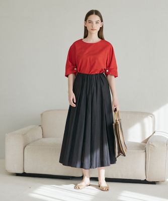 《ＩＮＥＤ　ＣＬＡＲＯ》リネンコットンフレアスカート（７１４２１５２５０９）