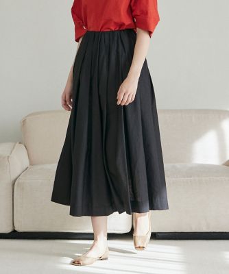 《ＩＮＥＤ　ＣＬＡＲＯ》リネンコットンフレアスカート（７１４２１５２５０９）