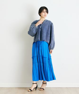 《ＩＮＥＤ　ＣＬＡＲＯ》シルキーティアードスカート（７１４２１５２５１３）