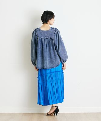 《ＩＮＥＤ　ＣＬＡＲＯ》シルキーティアードスカート（７１４２１５２５１３）