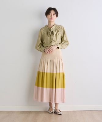 《ＩＮＥＤ　ＣＬＡＲＯ》カラーブロックリバーシブルスカート（７１４２１５２５１４）