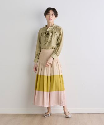 《ＩＮＥＤ　ＣＬＡＲＯ》カラーブロックリバーシブルスカート（７１４２１５２５１４）
