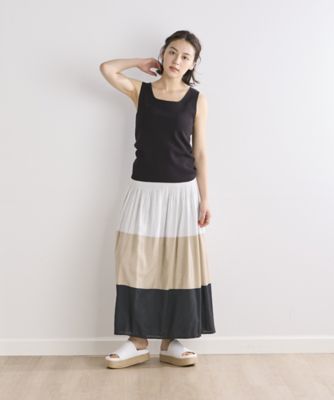 《ＩＮＥＤ　ＣＬＡＲＯ》カラーブロックリバーシブルスカート（７１４２１５２５１４）
