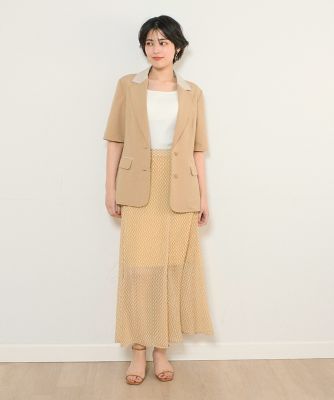 《ＩＮＥＤ　ＣＬＡＲＯ》ジオメトリックプリントスカート（７１４２１５２５２１）