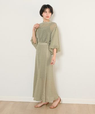 《ＩＮＥＤ　ＣＬＡＲＯ》ジオメトリックプリントスカート（７１４２１５２５２１）
