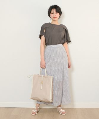 《ＩＮＥＤ　ＣＬＡＲＯ》ジオメトリックプリントスカート（７１４２１５２５２１）