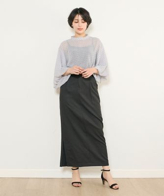 《ＩＮＥＤ　ＣＬＡＲＯ》リネンライクエステルスカート（７１４２１５２５２７）