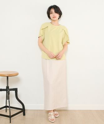 《ＩＮＥＤ　ＣＬＡＲＯ》リネンライクエステルスカート（７１４２１５２５２７）
