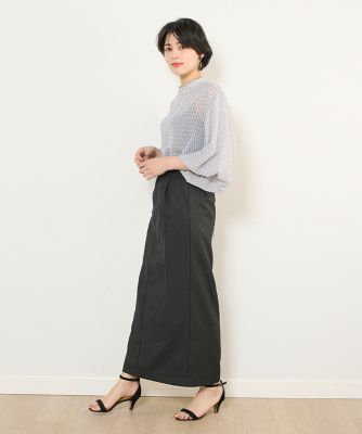 《ＩＮＥＤ　ＣＬＡＲＯ》リネンライクエステルスカート（７１４２１５２５２７）