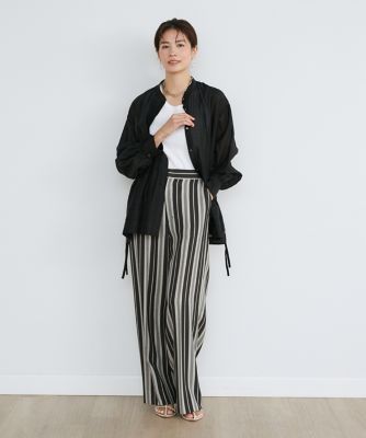 MASU プリント ストライプパンツ ストライププリントパンツ《Viscotecs