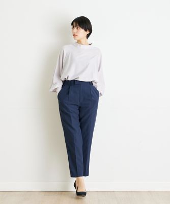 《ＩＮＥＤ　ＣＬＡＲＯ》リネンライクメランジパンツ（７１４２１６１５２３）