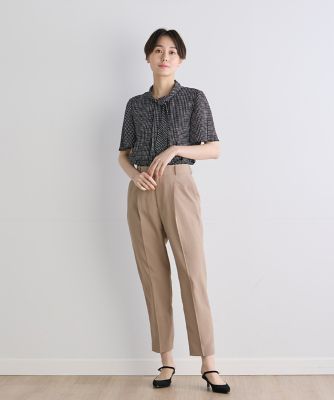 《ＩＮＥＤ　ＣＬＡＲＯ》リネンライクメランジパンツ（７１４２１６１５２３）