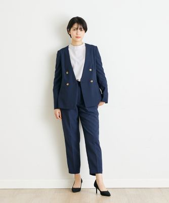 《ＩＮＥＤ　ＣＬＡＲＯ》リネンライクメランジパンツ（７１４２１６１５２３）