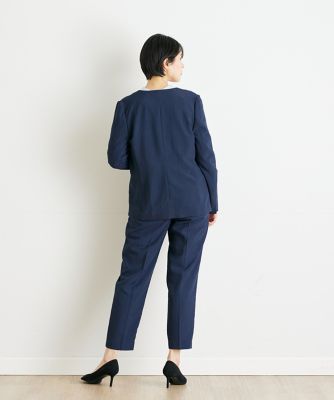《ＩＮＥＤ　ＣＬＡＲＯ》リネンライクメランジパンツ（７１４２１６１５２３）