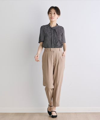 《ＩＮＥＤ　ＣＬＡＲＯ》リネンライクメランジパンツ（７１４２１６１５２３）