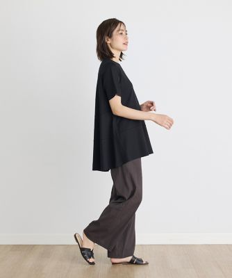 《大きいサイズ》リネンミックスドロストパンツ（７１４２１６１８４２）