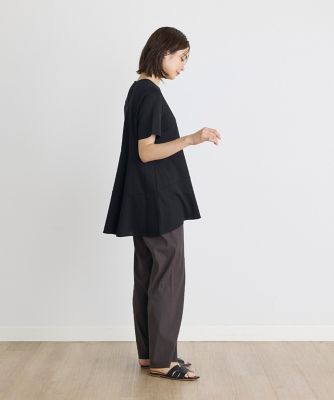 《大きいサイズ》リネンミックスドロストパンツ（７１４２１６１８４２）