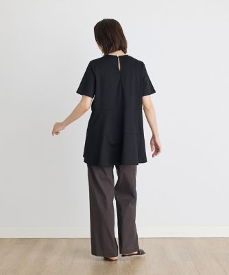 《大きいサイズ》リネンミックスドロストパンツ（７１４２１６１８４２）