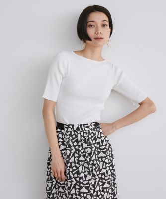 ＜INED (Women)＞半袖リブニット（７１４２１７００２９）