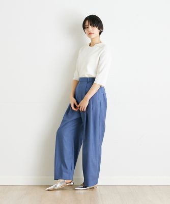 《ＩＮＥＤ　ＣＬＡＲＯ》ハーフスリーブスキッパーニット（７１４２１７０５１０）