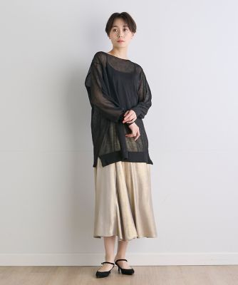 《ＩＮＥＤ　ＣＬＡＲＯ》シアーニットプルオーバー（７１４２１７０５１３）