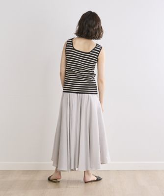 《ＩＮＥＤ　ＣＬＡＲＯ》ノースリーブボーダーリブニット（７１４２１７０５１９）