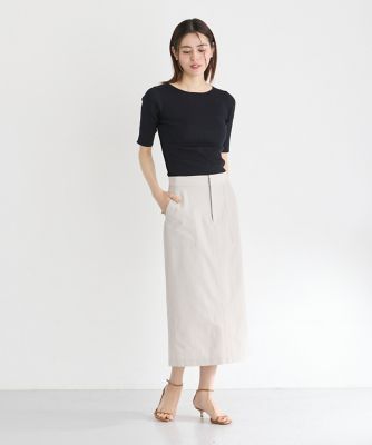《大きいサイズ》半袖リブニット（７１４２１７０８２９）