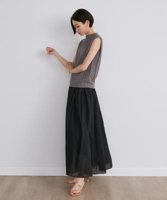 《大きいサイズ》ショルダータックノースリーブニット《Ｃｕｏｏ》（７１４２１７０８３１）