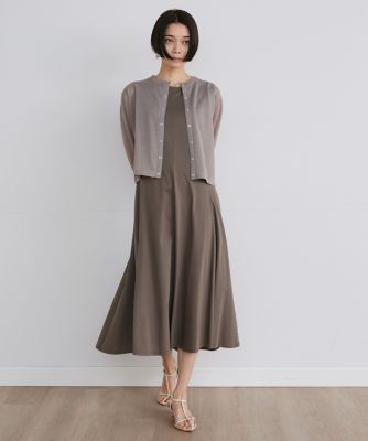 希少⭕️レオナール　総柄　シフォンカーディガン　シアー　ジュエル　縁起　宝石　L 希少⭕️レオナール 総柄 シフォンカーディガン シアー ジュエル