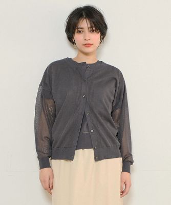 《ＩＮＥＤ　ＣＬＡＲＯ》２ＷＡＹメッシュカーディガン（７１４２１７８５１７）