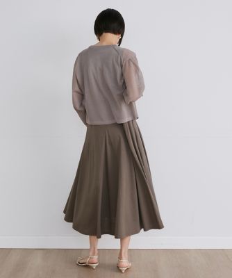 INED - イネド  シルク混カーディガン 大きいサイズ》リングドットボタンシアーカーディガン