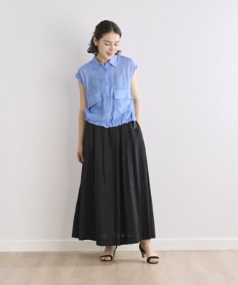 《ＩＮＥＤ　ＣＬＡＲＯ》シアーランダム楊柳シャツ（７１４２１８１５０８）
