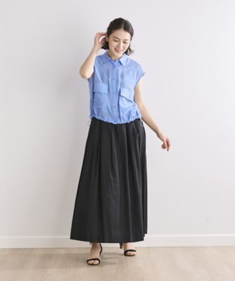 《ＩＮＥＤ　ＣＬＡＲＯ》シアーランダム楊柳シャツ（７１４２１８１５０８）